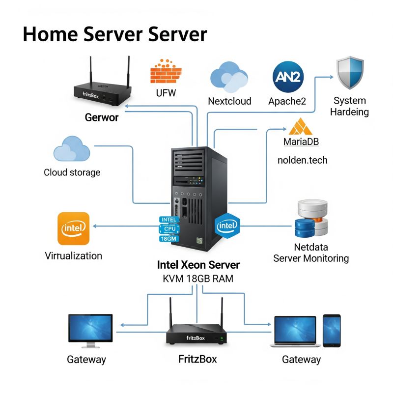 Schema des Serverumzugs von Alt zu Neu